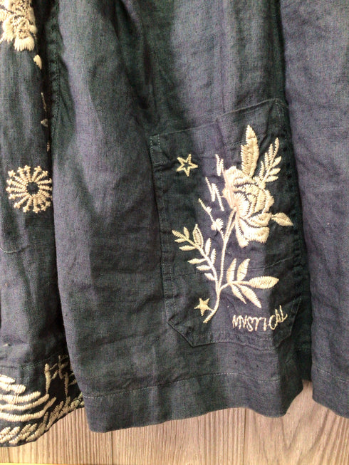 Johnny Was Shirt Jacket Linen Size XX-Large